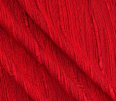 Red pleated jacquard