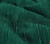 Green pleated jacquard