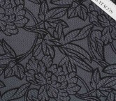 Jacquard flor lame gris negro