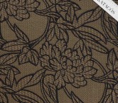 Jacquard flor lame negro oro