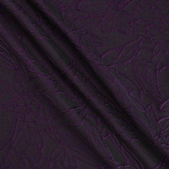 Jacquard flor lame violeta