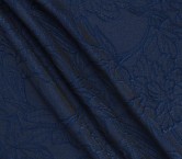 Blue jacquard flower lame