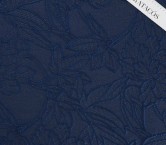 Jacquard flor lame azul