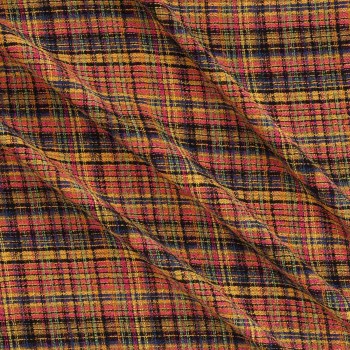 Tweed multicolor lame rosa amarillo