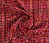 Tweed multicolor fuxia rojo