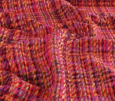 Pink red tweed multicolor