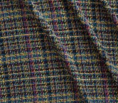 Tweed multicolor azul amarillo