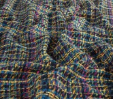 Tweed multicolor azul amarillo