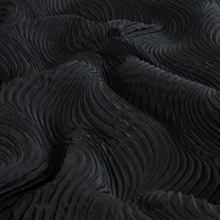 Black jacquard relief geomÉtri