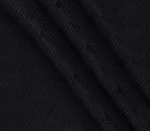 Jacquard cloquÉ geomÉtrico negro