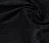 Jacquard cloquÉ geomÉtrico negro