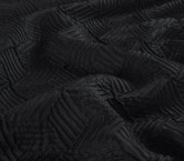 Jacquard cloquÉ geomÉtrico negro