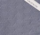 Jacquard cloquÉ geomÉtrico azul