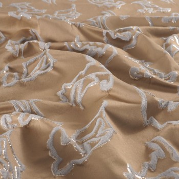 Jacq. ornamental lamÉ gris beige