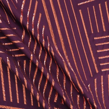 Jacquard lame violeta