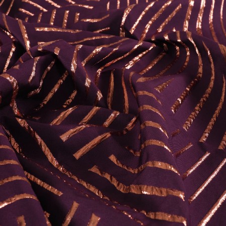 Jacquard lame violeta