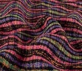 Tweed multicolor fuxia violeta