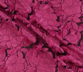 Jacquard floral fil coupÉ fuxia