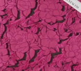 Jacquard floral fil coupÉ fuxia