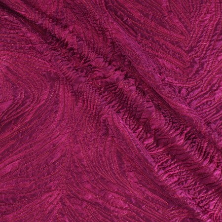 Jacquard ondas lame fuxia