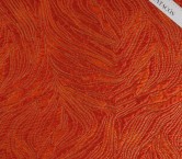 Jacquard ondas lame naranja