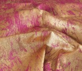 Fuxia jacquard lamÉ fil coupÉ