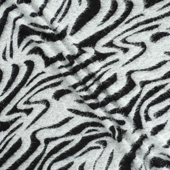 White black jacquard animal sk