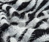 White black jacquard animal sk