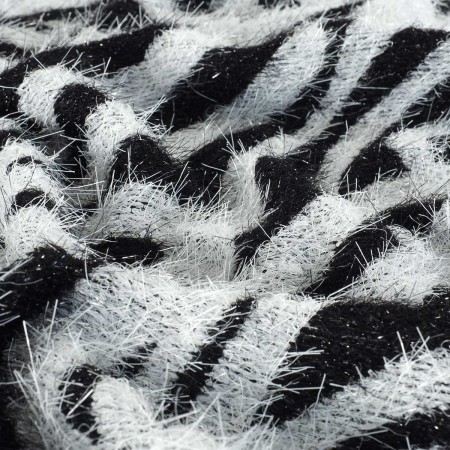 White black jacquard animal sk