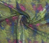 Jacquard organza lamÉ.  fuxia azul