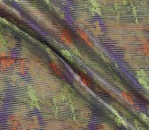 Jacquard organza lamÉ.  violeta naranja