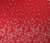 Red jacquard floral pano 165cm