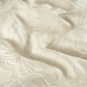 Jacquard relieve lamÉ beige