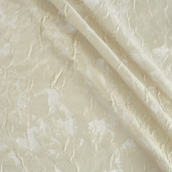 Beige organic jacquard