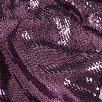 Purple sequins jersey stretch