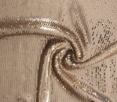 Gold sequins jersey stretch