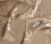 Gold sequins jersey stretch