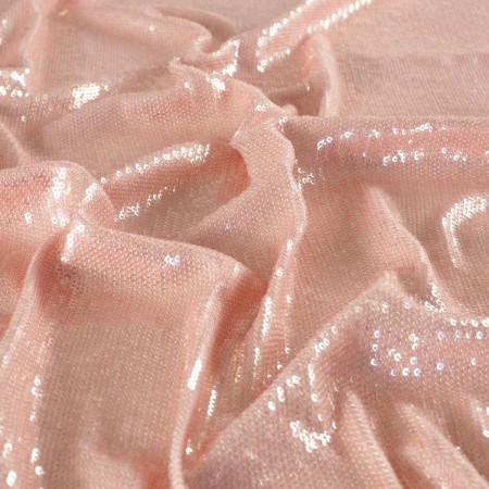 Pink fluffy sequins