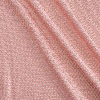 Jacquard geometrico lame rosa