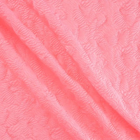 Fuxia jacquard organza