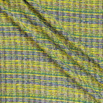 Tweed lamÉ multicolor verde amarillo