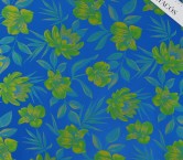 Jacquard floral azul verde