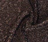 Brown curved sequins