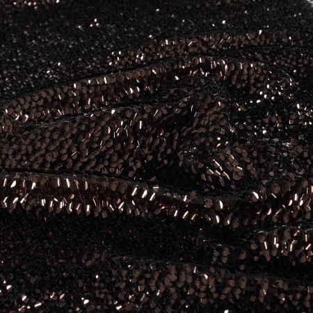 Brown curved sequins