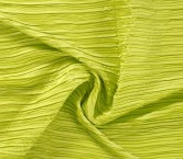 Apple green irregular pleats