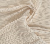 Ivory irregular pleats