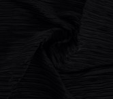 Black irregular pleats