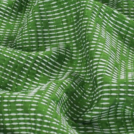 Green rustic jacquard